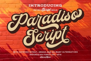 Paradiso Bold Script Font Download