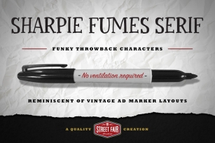 Sharpie Fumes Serif Font Download