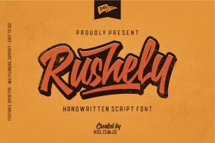 Rushely Script Font Download