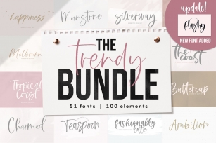 The Trendy BUNDLE Font Download