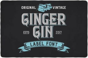 Ginger Gin typeface Font Download