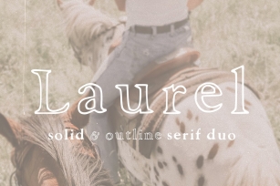 Laurel : a Handcrafted Outline Duo Font Download