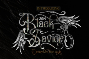 Black Savior Victorian retro Font Download