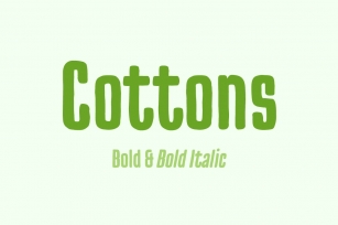 Cottons Bold  Bold Italic Font Download