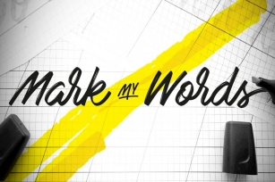 Mark My Words Font Download