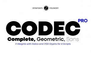 Codec Pro 22 fonts + 1 variable Font Download