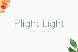 Plight Light Font Download