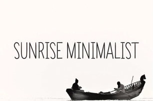 Sunrise Minimalist Font Download