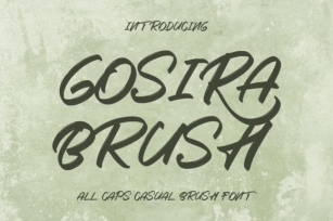 Gosira Brush Font Download