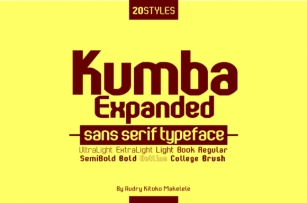 Kumba Expanded Font Download