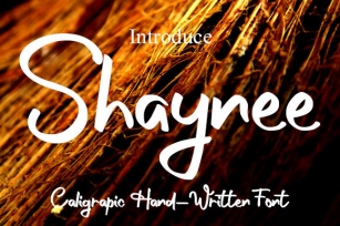 Shaynee Font Download