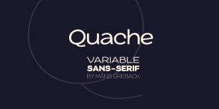 Quache Variable Font Download