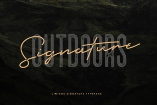 Outdoors Signature Font Download