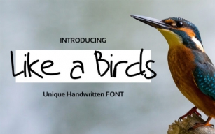 Like a Birds Font Download