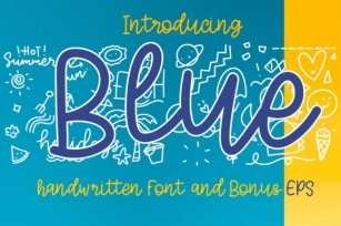 Blue Font Download