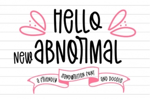 Hello New Abnormal Font Download