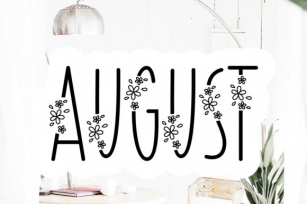 August Font Download