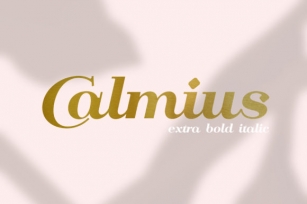 Calmius Font Download