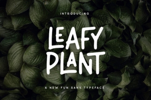 Leafy Plant Font Download