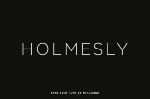 Holmesly Font Download