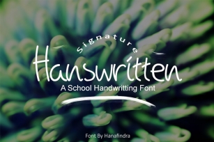 Signature Hanswritten School Font Download