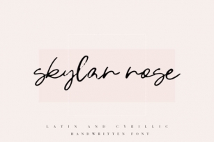 Skylar Rose Font Download