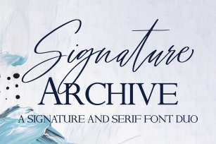 Signature Archive Font Download