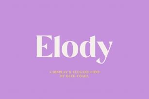 Elody Display and Elegant Font Download