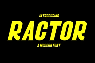 Ractor Font Download