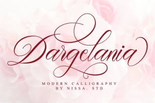 Dargelania-Romantic Calligraphy Font Download