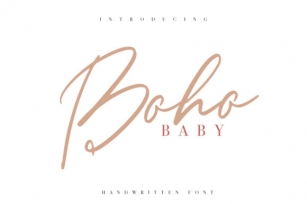 Boho baby Font Download