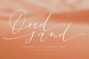 Ooid Sand Calligraphy Script Font Download