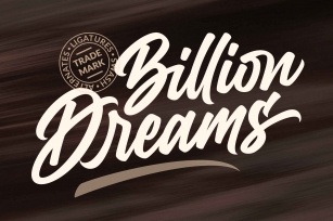 Billion Dreams / Urban Font Download
