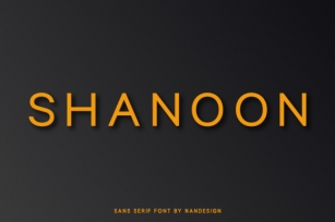 Shanoon Font Download