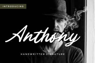 Anthony Handwritten Signature Font Download
