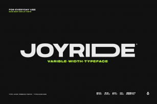 Joyride Extended Typeface Font Download