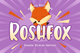 Roshfox Playful Display Typeface Font Download