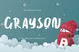 Grayson Fun Brush Typeface Font Download