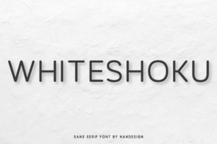 Whiteshoku Font Download