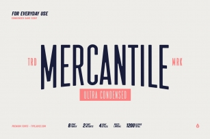 Mercantile Ultra Condensed Font Download