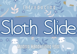 Sloth Slide Font Download