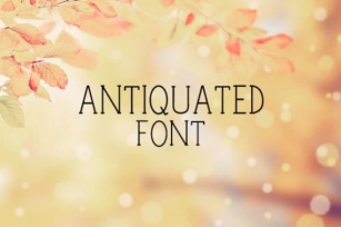 Antiquated Font Download