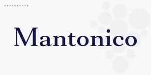 Mantonico Font Download