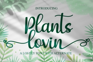 Plants lovin Font Download