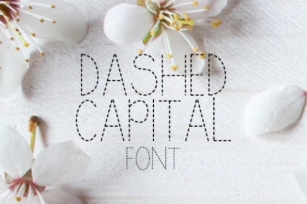 Dashed Capital Font Download