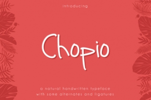 Chopio Font Download