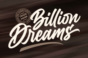 Billion Dreams Font Download