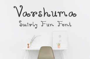 Varshuma - Handwritten Swirly Fun Font Font Download