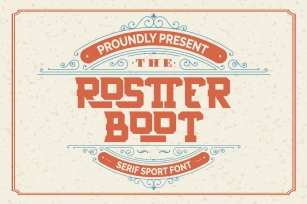 Rostter Boot | Serif Sport Font Font Download