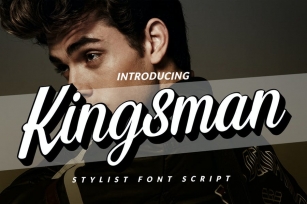 Extrude Kingsman Branding Logotype Script Font Download